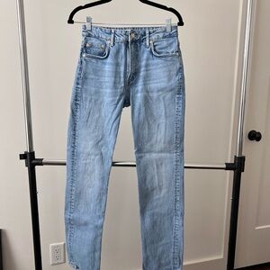 Zara Split Hem Jeans